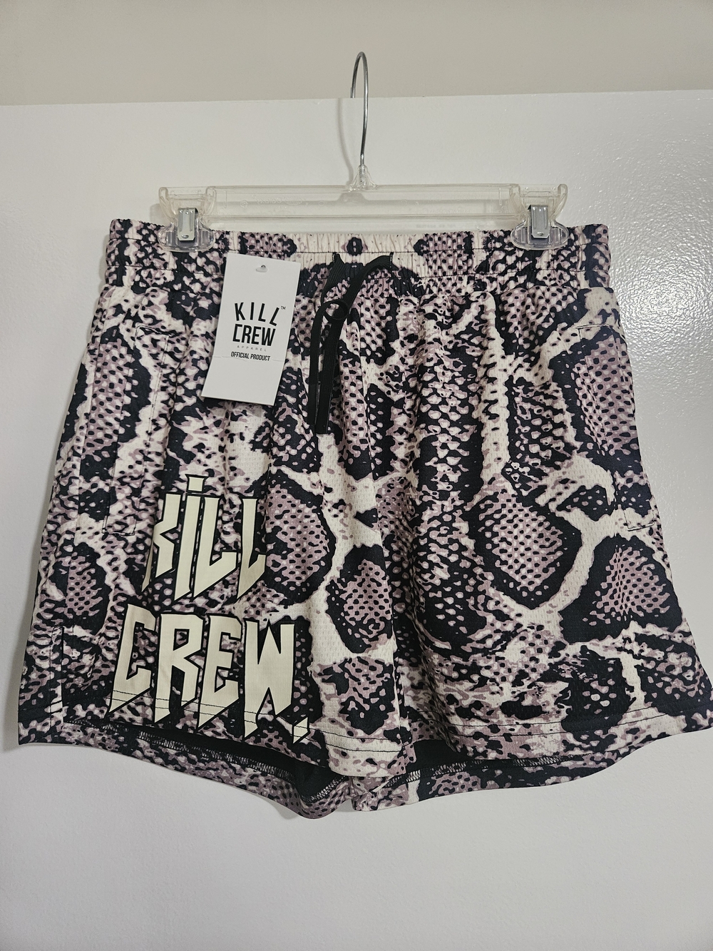 Kill Crew Snake-Print Athletic Shorts